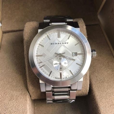 Burberry The City Silver Dial Stainless Steel Men's Watch BU9900